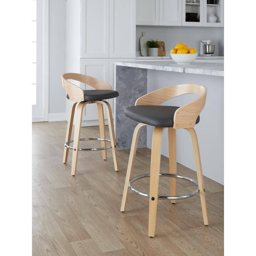 Grotto Swivel Upholstered Counter Stool