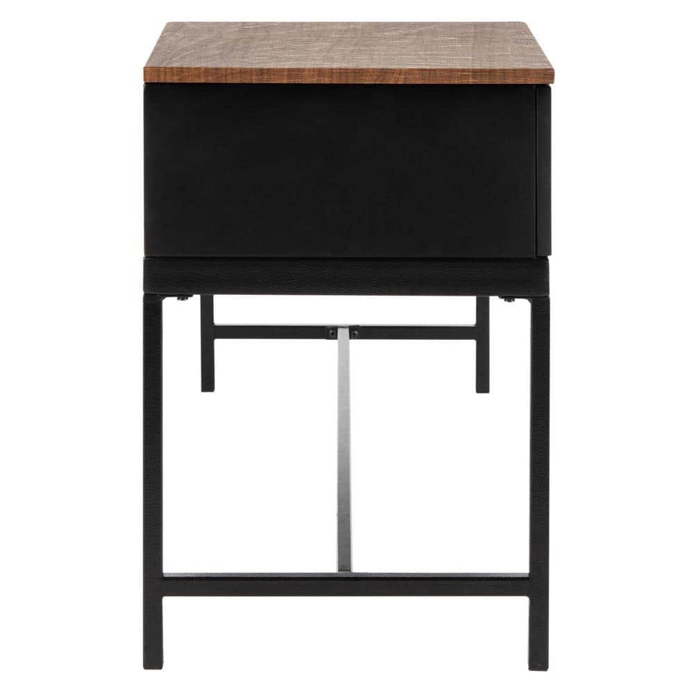 Maruka Bench with Storage - Grey Wash/Dark Green - Safavieh