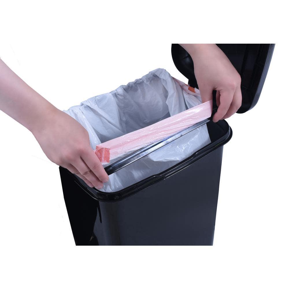 Superio Plastic 13 Gallon Swing Top Trash Can