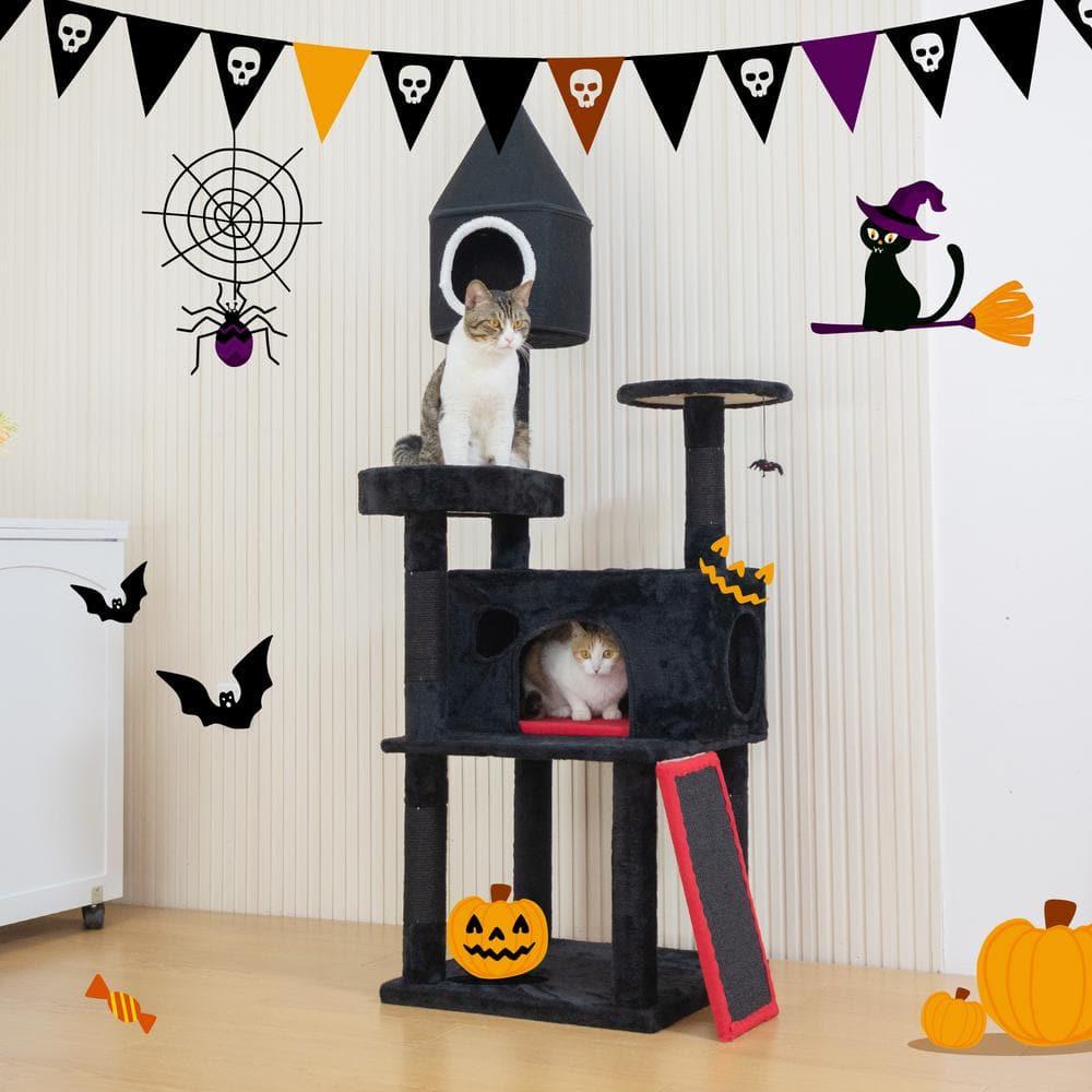Tucker Murphy Pet™ Geilich Gothic 64'' H Cat Tree Tower with Coffin Bed
