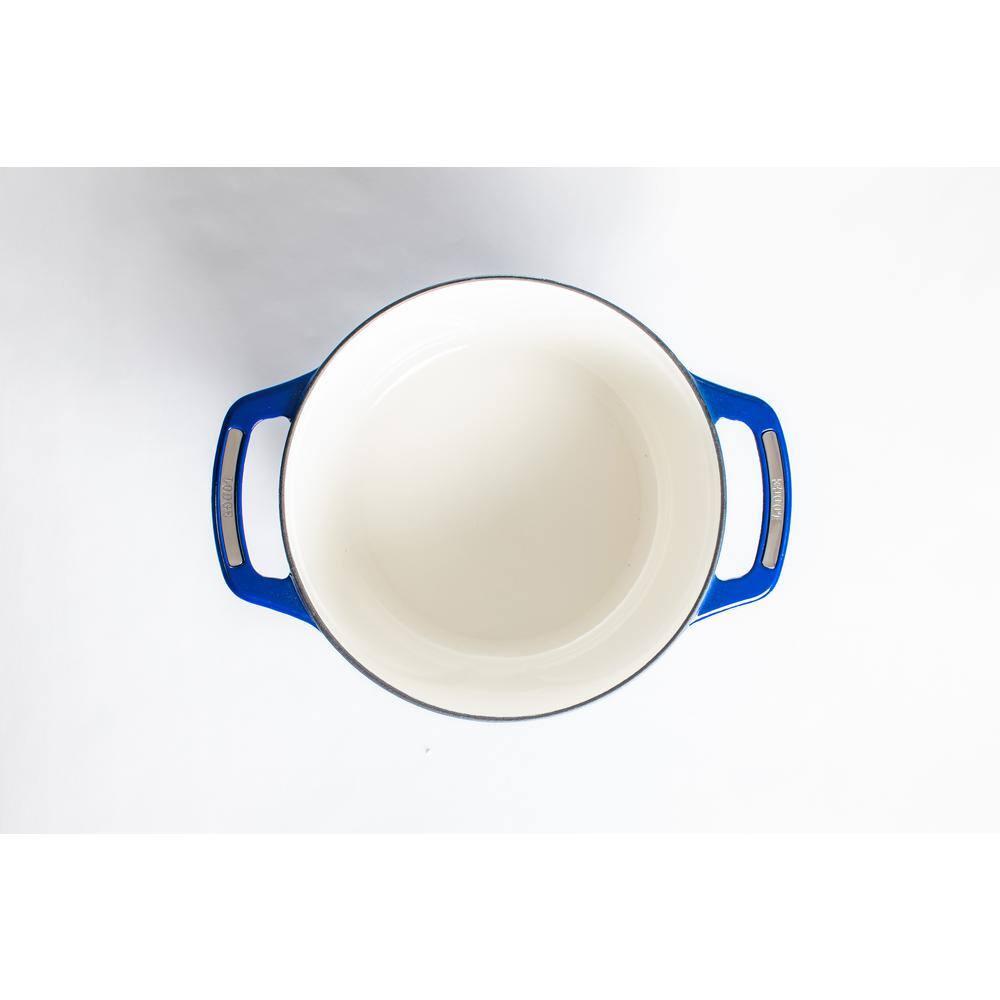 Lodge USA Enamel 7.5-Qt. Cast Iron Dutch Oven in Smooth Sailing Blue