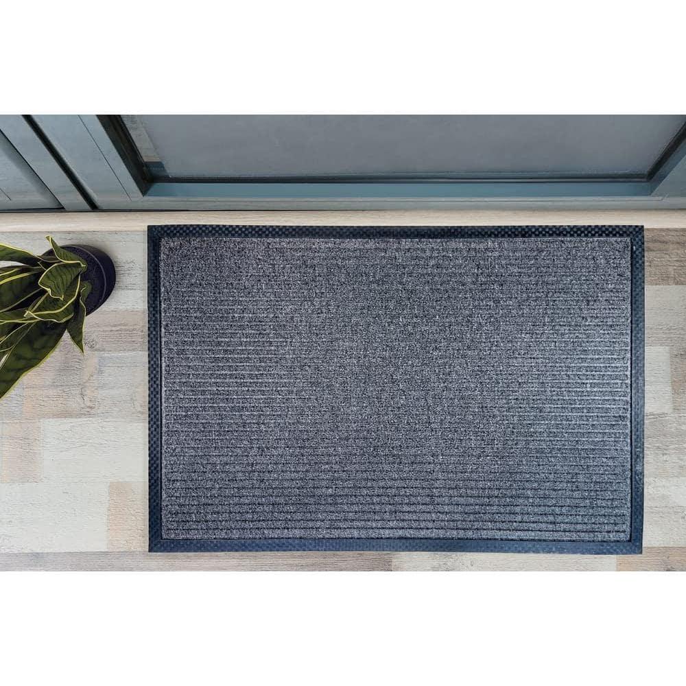 Envelor Front Door Mat Indoor Outdoor Entrance Doormat Non Slip Durable Floor Mat for Entry Mat Kitchen Rugs Home Decor Rugs Heavy Duty Mat Welcome Mat, 24 x 36 Inches, Black