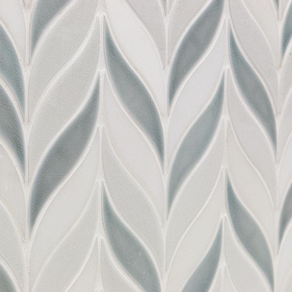 Divine Sprig 2" x 3" Ceramic Mosaic Wall Tile (0.86 Sq. Ft. / Sheet)