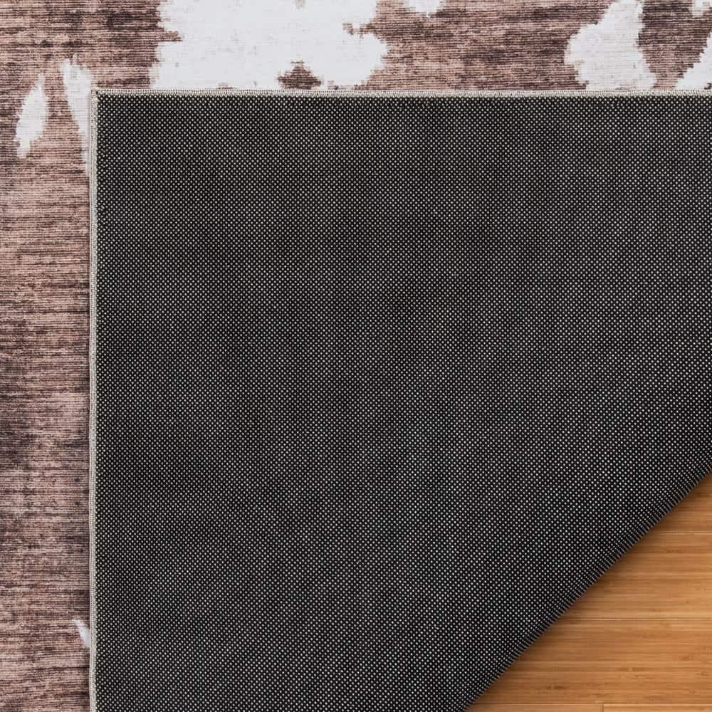 Gertmenian Crystal Print Charley Cow Modern Animal Print Brown Ivory Flat Pile Indoor Area Rug