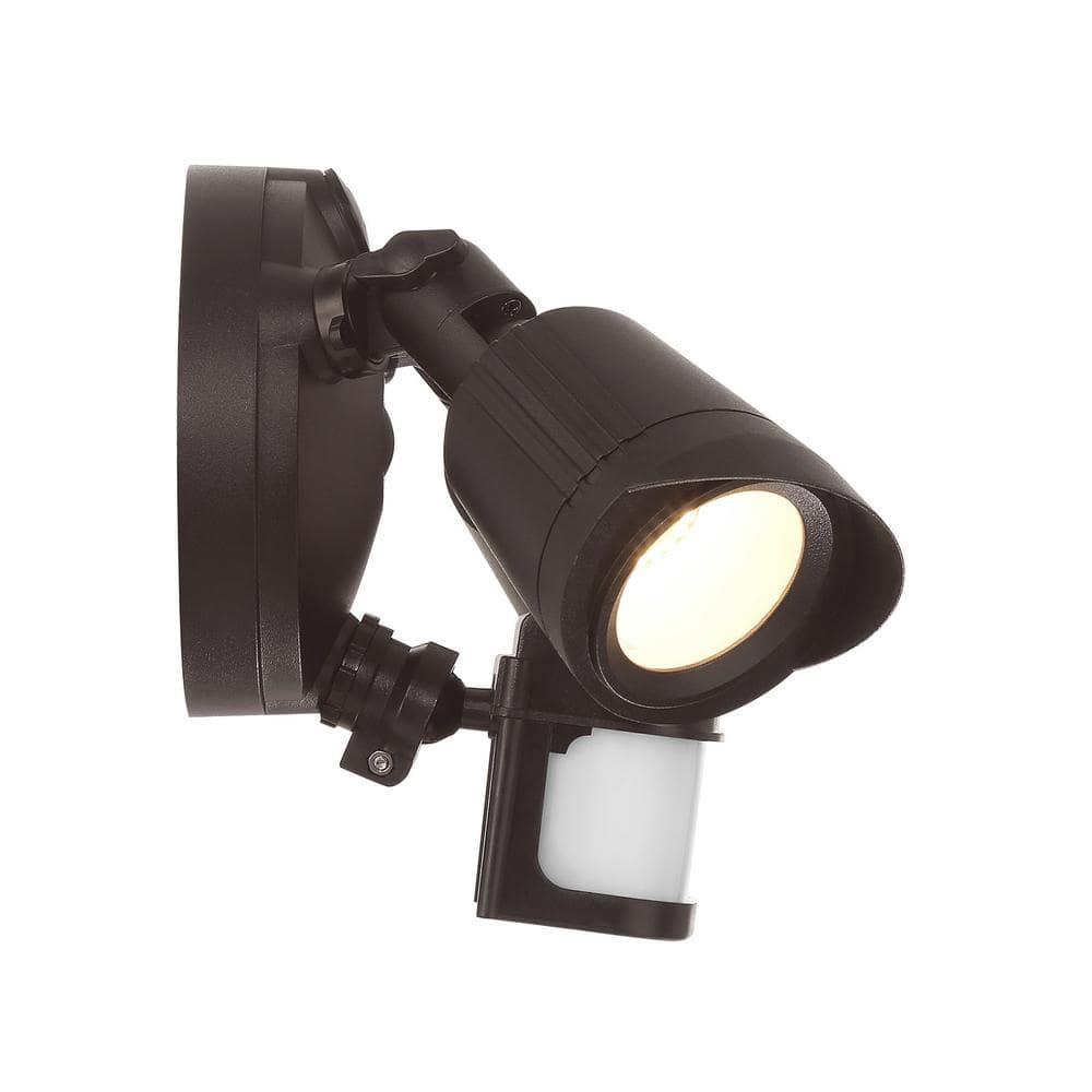 120 Watt 2 - Head LED Hardwired Dusk to Dawn Outdoor Security Flood Light with Motion Sensor
