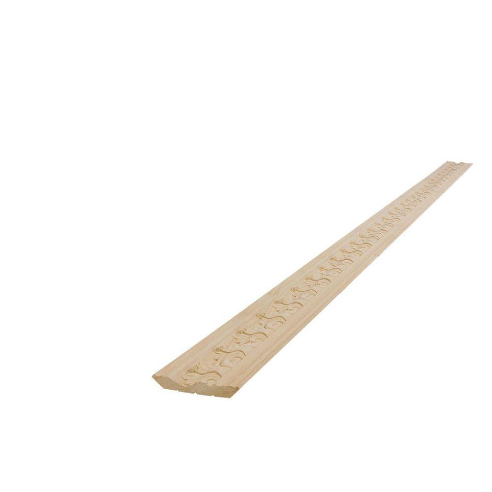 Ekena Millwork Acanthus Leaf Carved Wood Crown Moulding, Maple