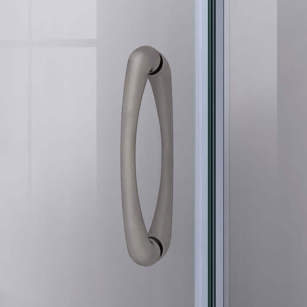 DreamLine Prime 36" x 76.75" Round Sliding Shower Enclosure with SlimLine Base