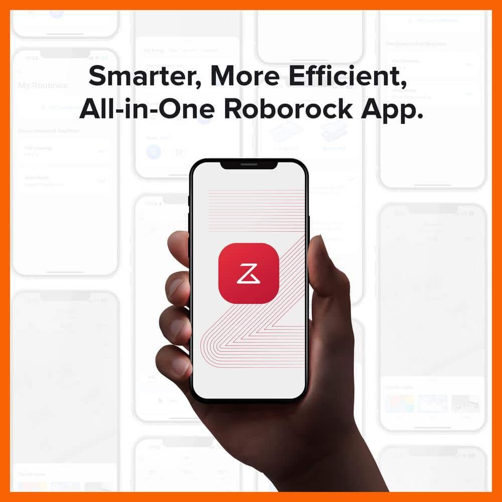 Q8 Max Robotic Vacuum White: Roborock, Cordless, Smart Mapping, App Controlled, Tangle-Free, Multi-Surface, 1-Year Warranty