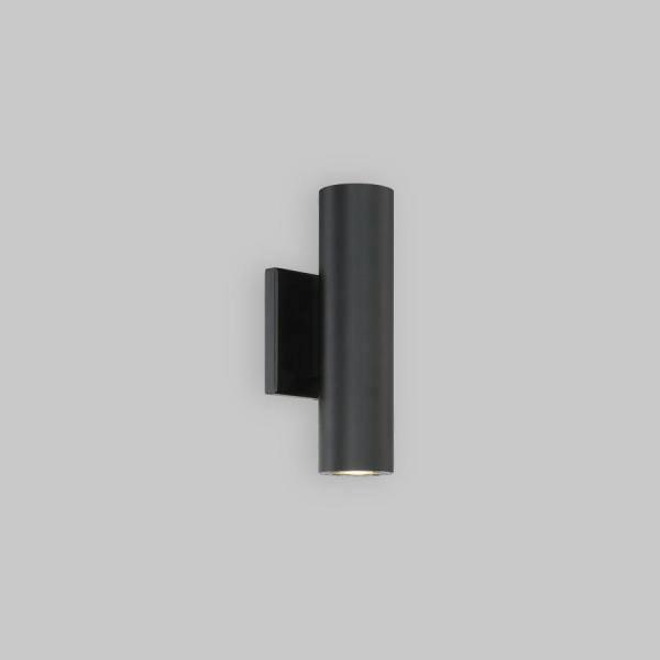Black Dimmable LED Cylinder Outdoor Wall Sconce