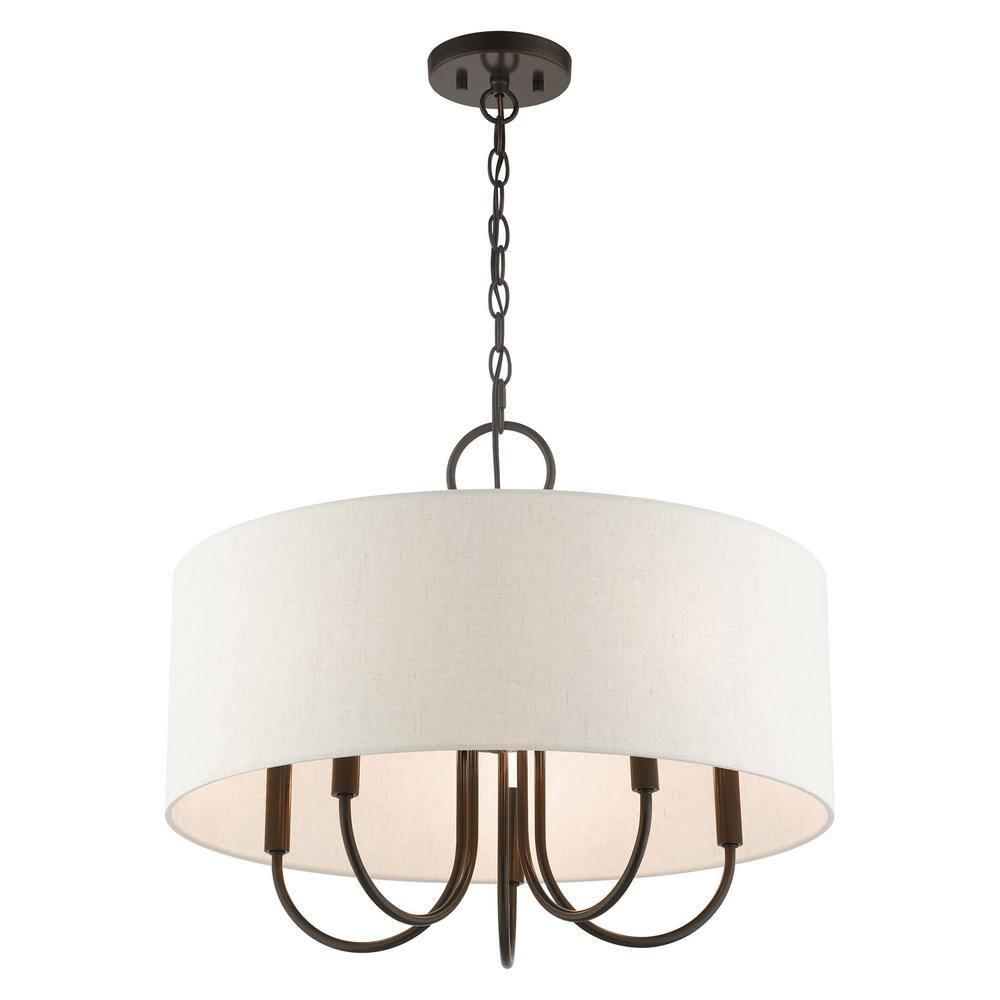 Livex Lighting Blossom 5 - Light Pendant in  English Bronze
