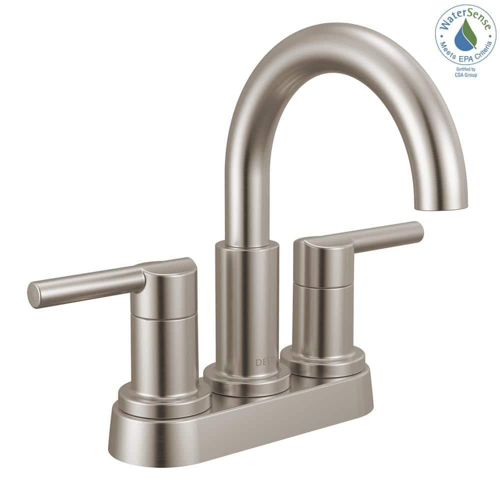 Nicoli Centerset Bathroom Faucet, 2-Handle Bathroom Sink Faucet