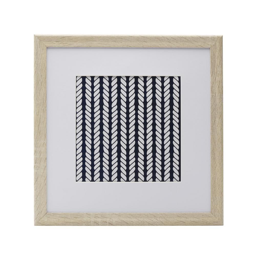 Melannco Melannco 9 Pieces 12.8 x 12.8 Inch Beige Wood Photo Frames to Hold 12x12 Photo Without Mat