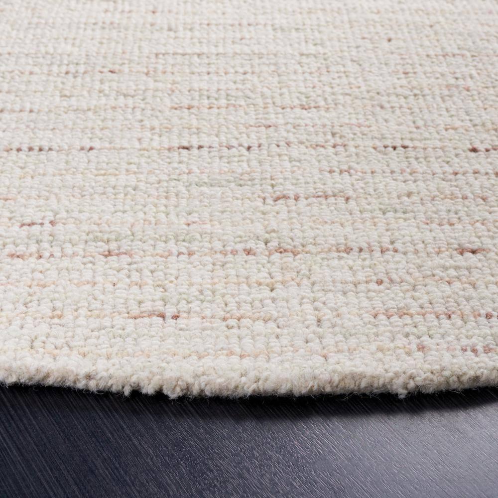Abstract ABT468 Handmade Indoor Area Rug - Ivory/Brown - 6' Round - Safavieh