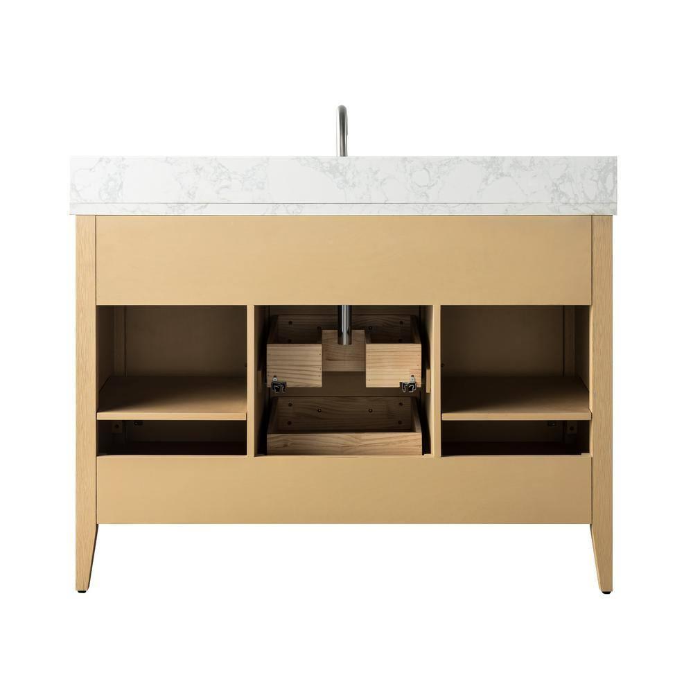 48'' Single Bathroom Vanity with Engineered Marble Top