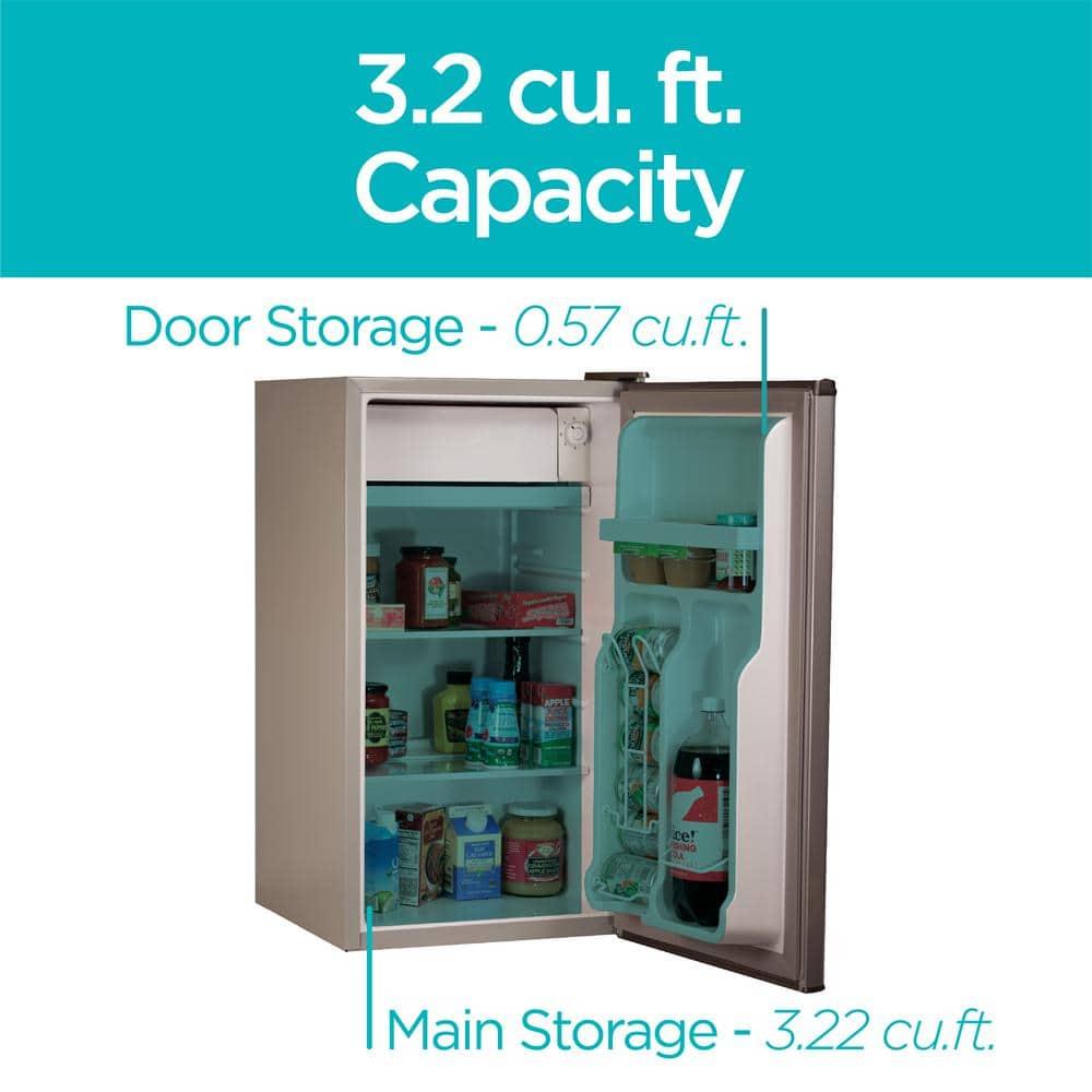 BLACK+DECKER 3.2 cu. ft. Freestanding Mini Fridge with Freezer