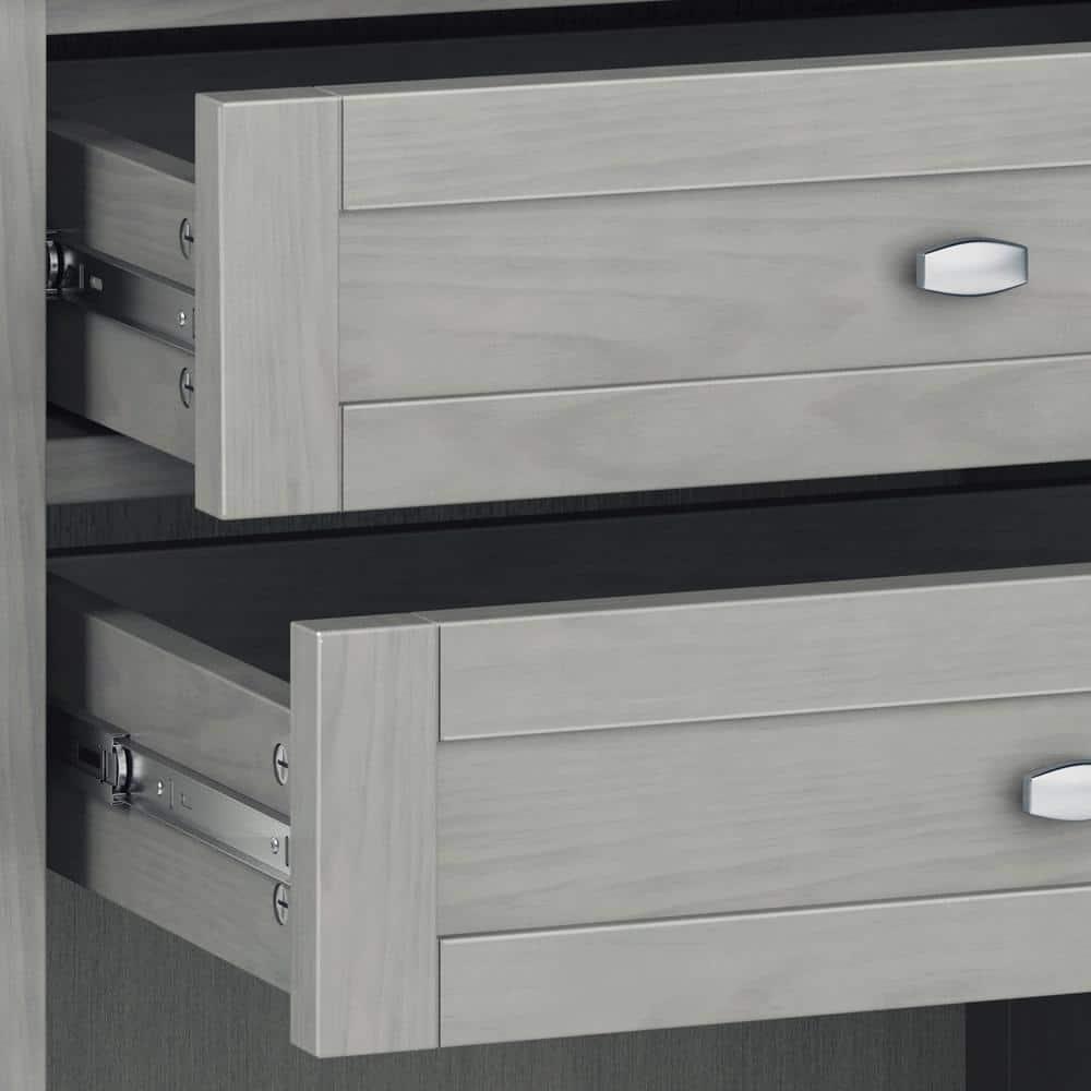 Simpli Home Warm Shaker 24"W Solid Wood Bedside Table with Two Drawers & Reviews | Wayfair