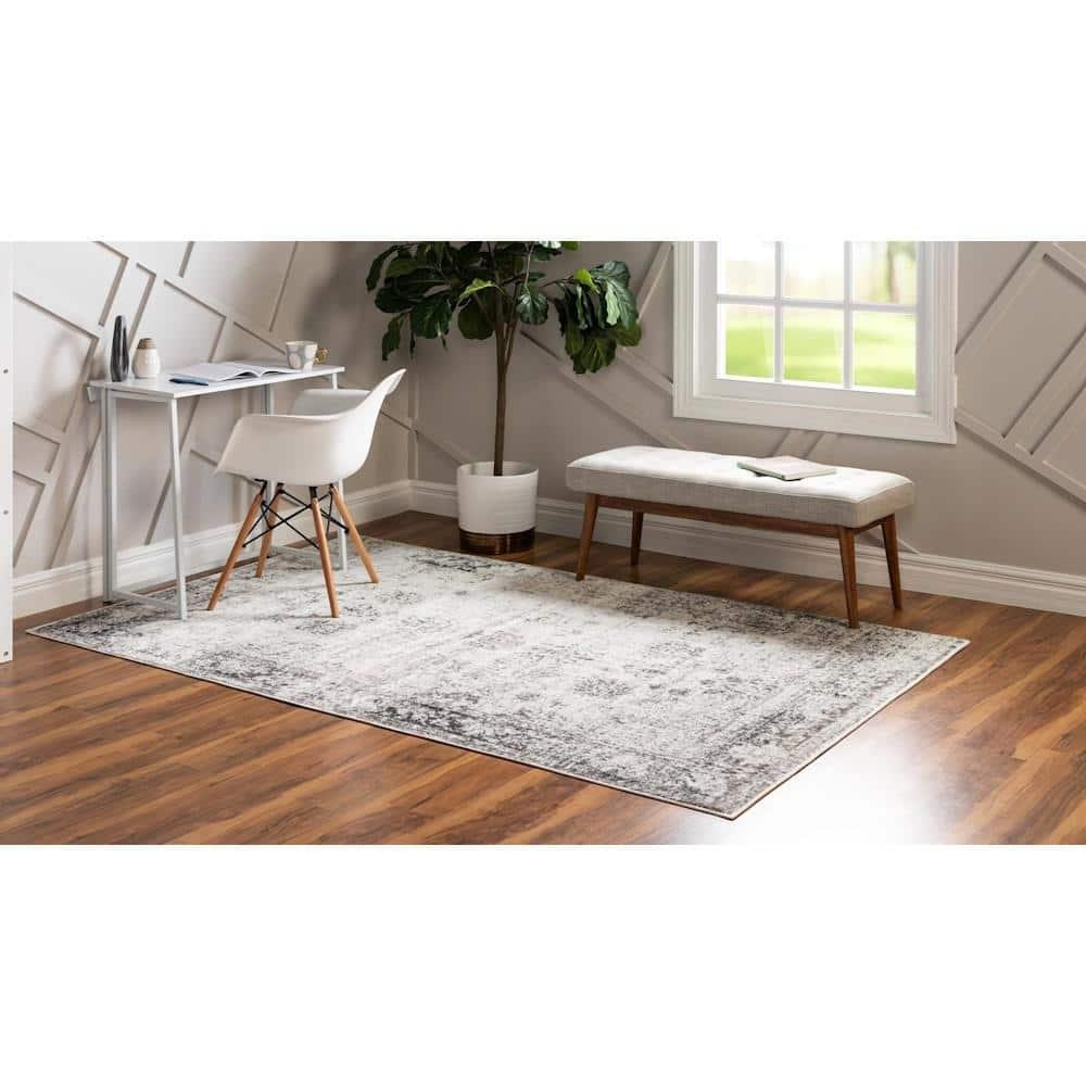 Unique Loom 8' 0 x 10' 0 Sofia Casino Gray Area Rug