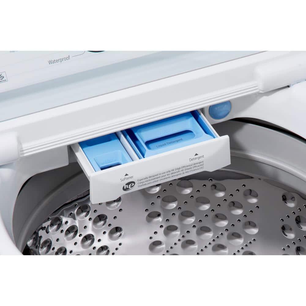 LG WT7150CW 5.0 Cu. Ft. White Mega Capacity Top Load Washer with TurboDrum™ Technology