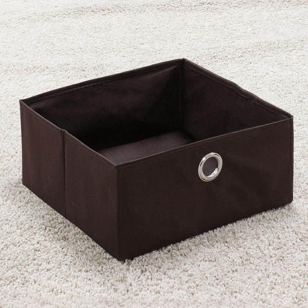 Furinno 10004 End Table / Nightstand Storage Shelf with Bin Drawer, Dark Espresso/Brown