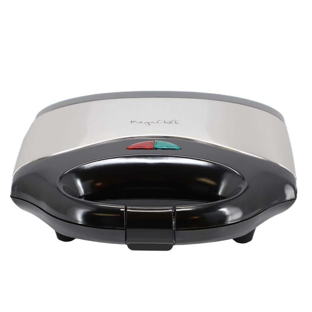 MegaChef MegaChef Electric Compact Aluminum Nonstick Sandwich Maker in Black