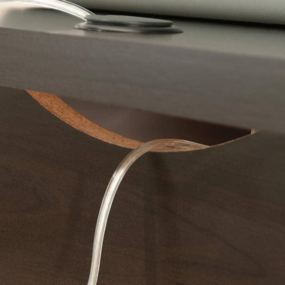 Sauder Summit Station L Desk Cinnamon Cherry