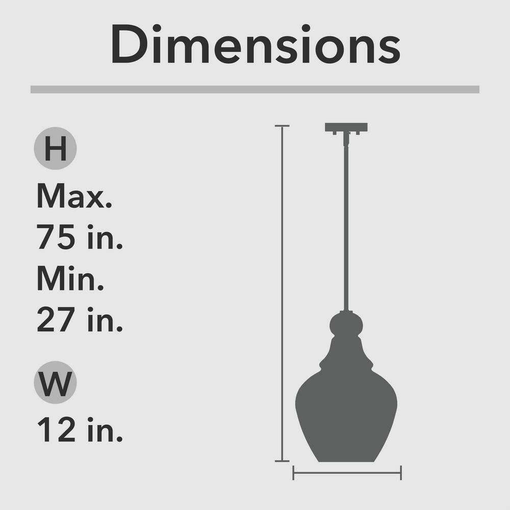 Maple Park 1 Light Bell Pendant
