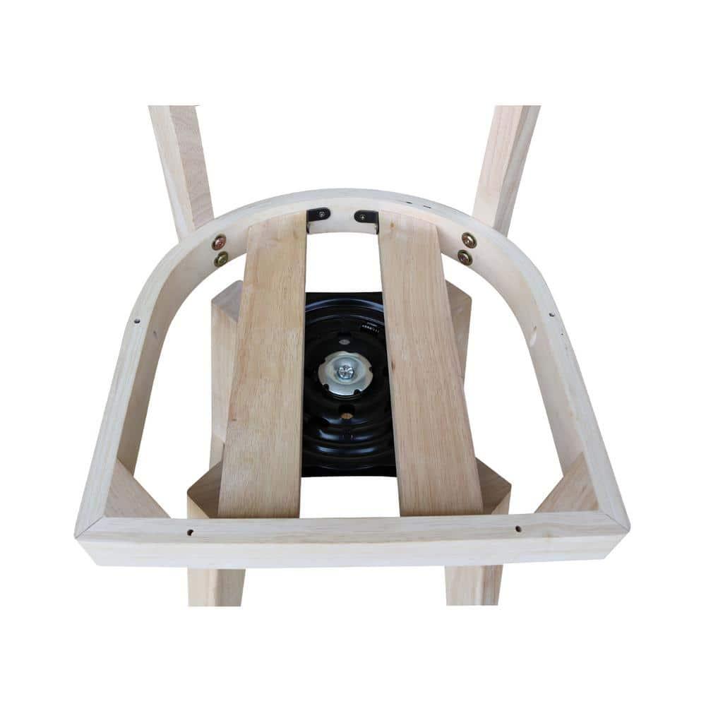 Emily Stool with Swivel Seat - Unfinished