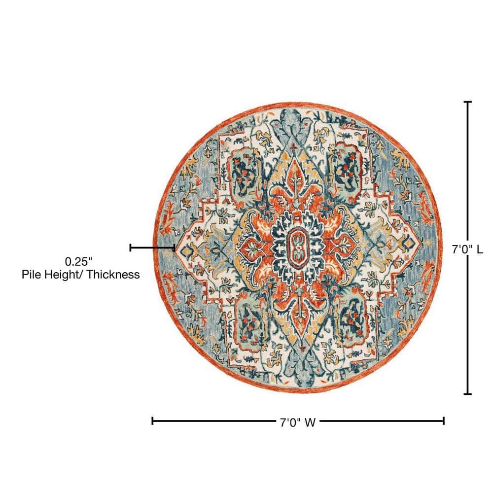 Bungalow Rose Vahakn Hand Tufted 80% Wool, 20% Cotton Southwestern Rug