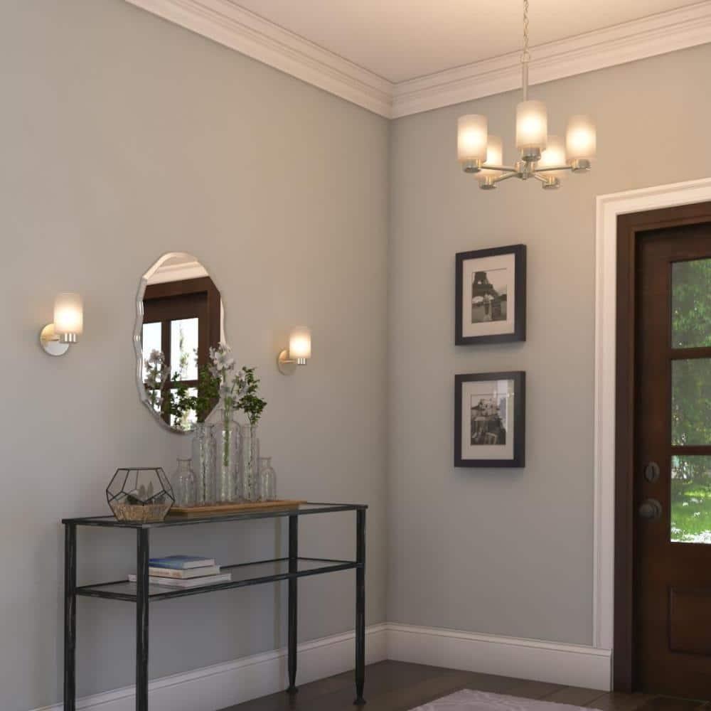 Westinghouse Sylvestre 1-Light Brushed Nickel Gray Wall Sconce