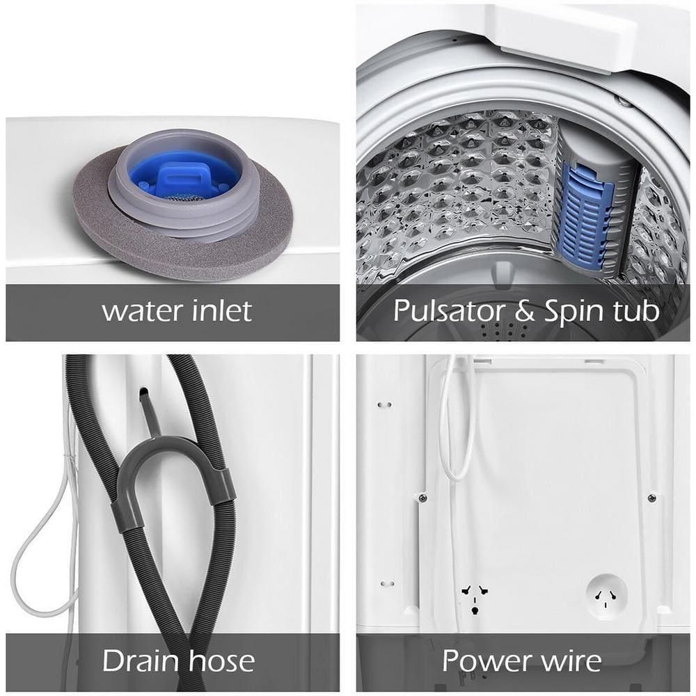 Costway Costway 0.79 cu. ft. High Efficiency Portable Washer in White