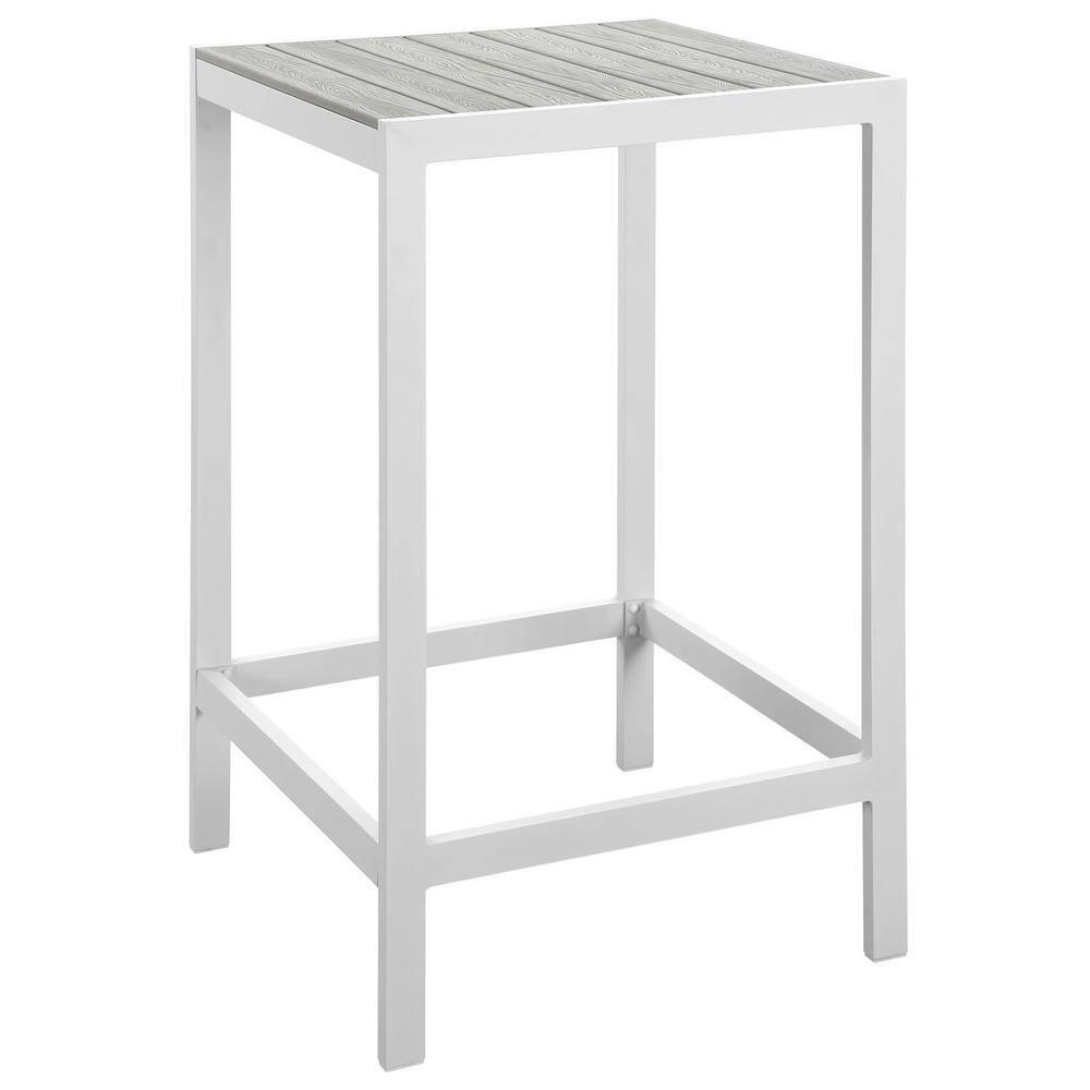 Modway Maine Aluminum Outdoor Patio Bar Table & Reviews | Wayfair