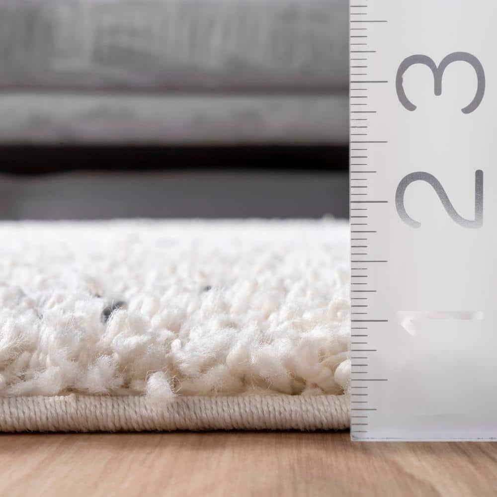 Nuloom Jessie Trellis 10x14 Indoor Area Rug for Living Room Bedroom Dining Room, Off White/Charcoal