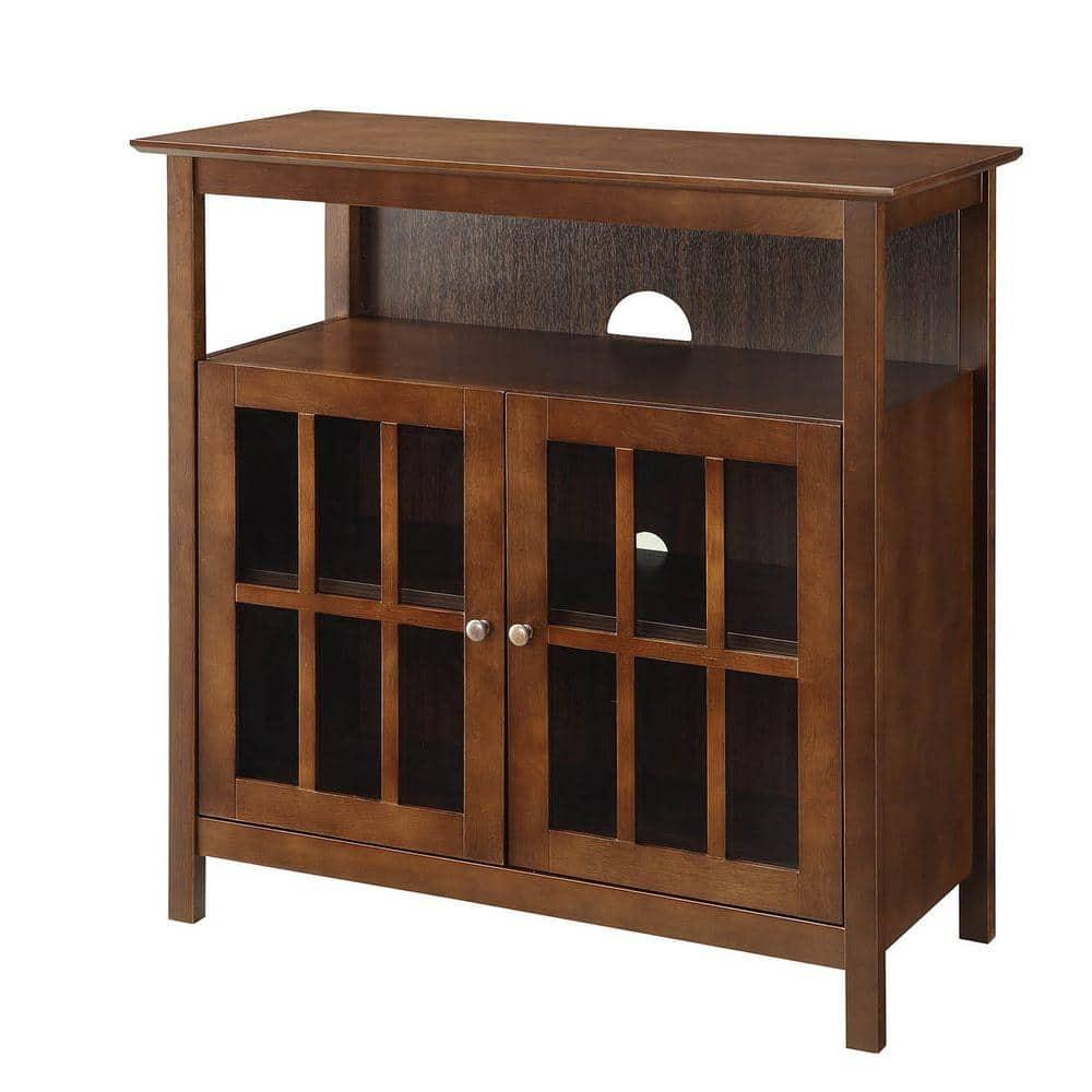 Convenience Concepts Designs2Go Big Sur Highboy TV Stand in Espresso Wood Finish