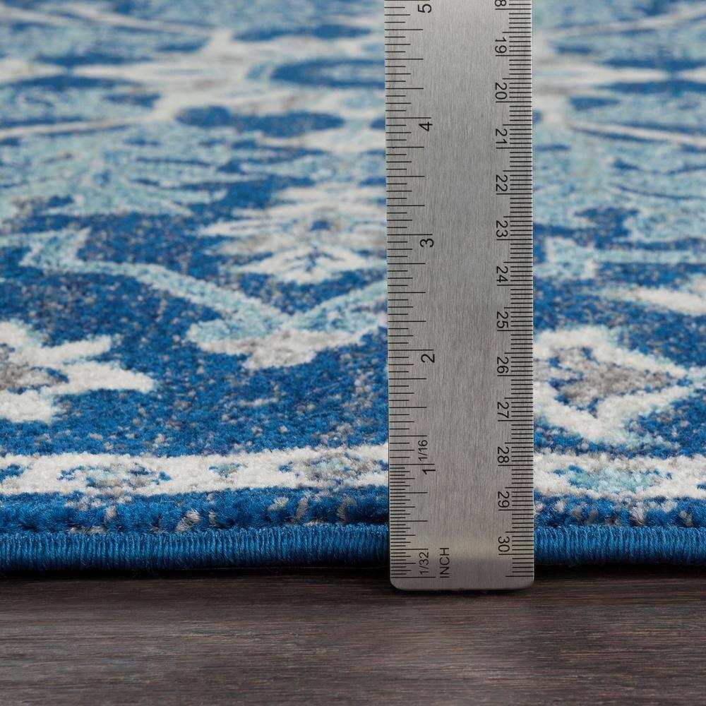 Livabliss Harput Vintage Medallion Runner Area Rug,2'7" x 7'3",Navy