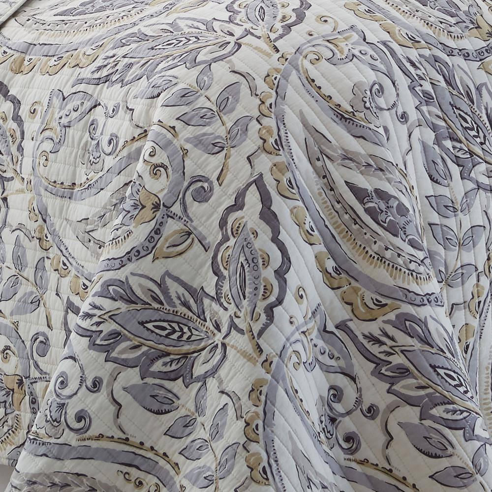 Tamsin Grey Quilt Set - One Twin/Twin XL Quilt and One Standard Sham - Levtex Home