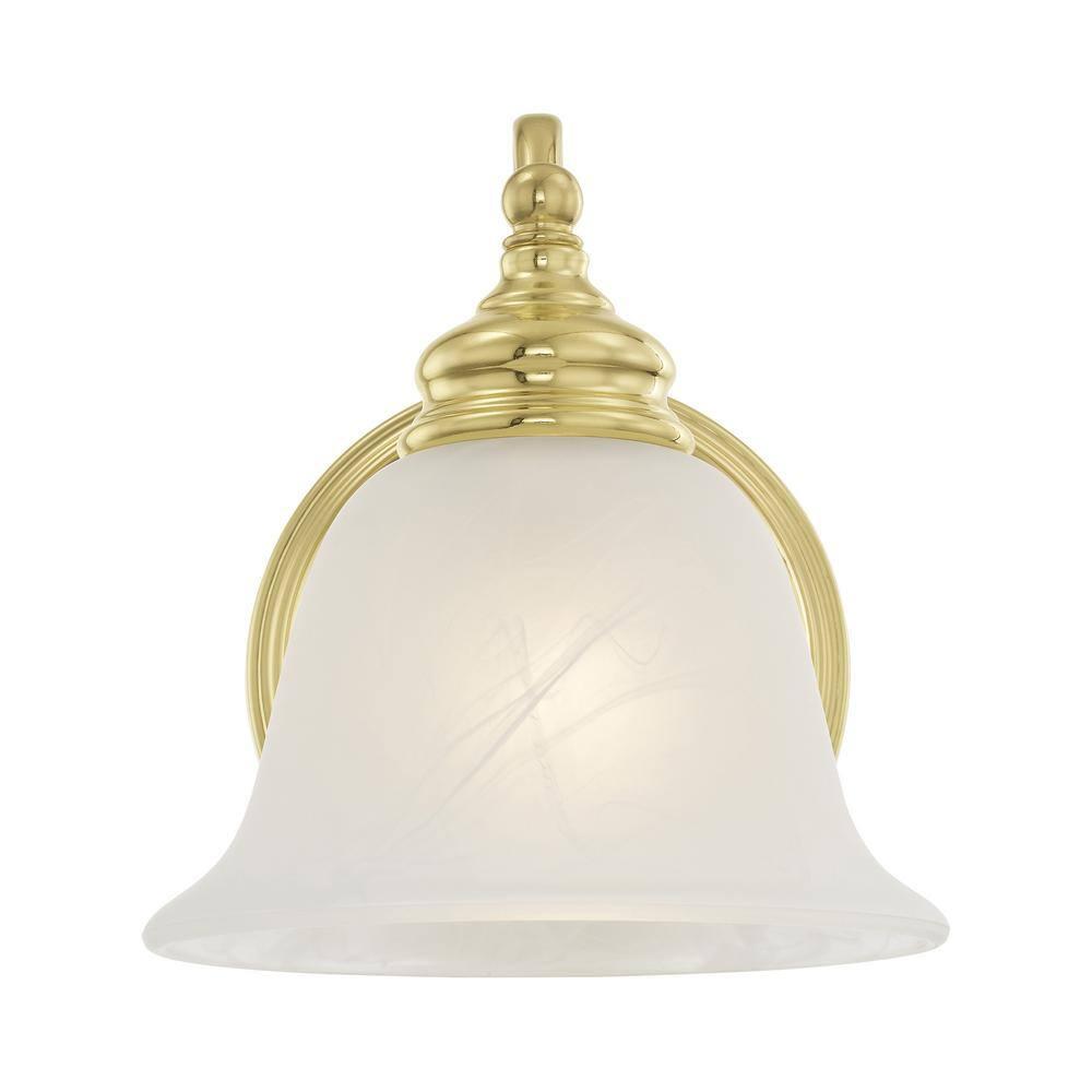 Livex Lighting Essex 1 - Light Vanity in  Polished Brass