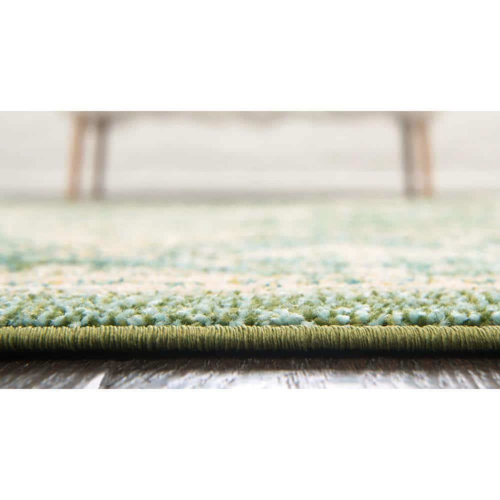 Kalf Abstract Green/Gray Rug