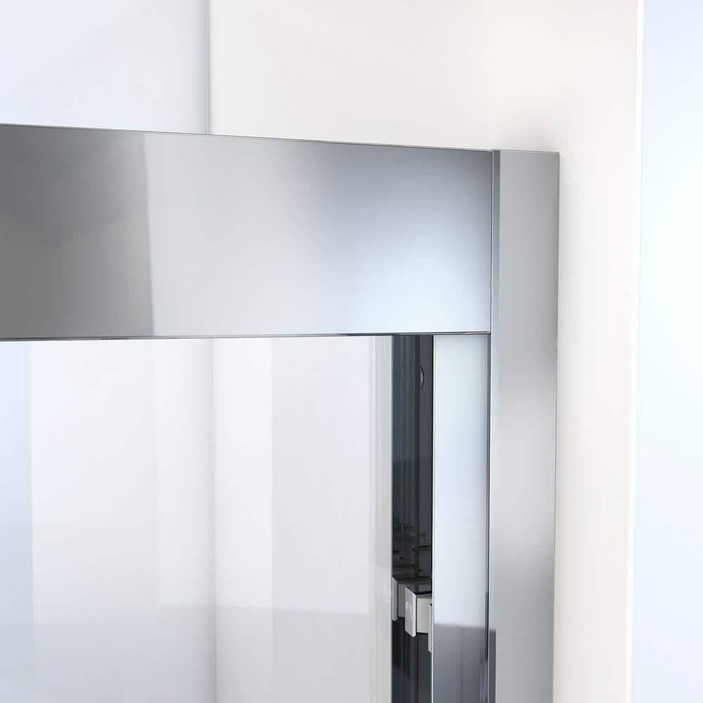 Duet Plus 50" - 54" W x 72" H Double Sliding Semi-Frameless Shower Door