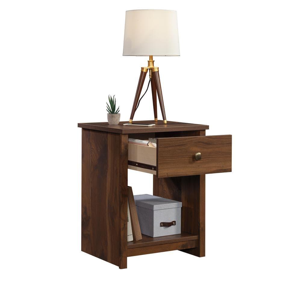Sauder River Ranch Night Stand, Grand Walnut Finish