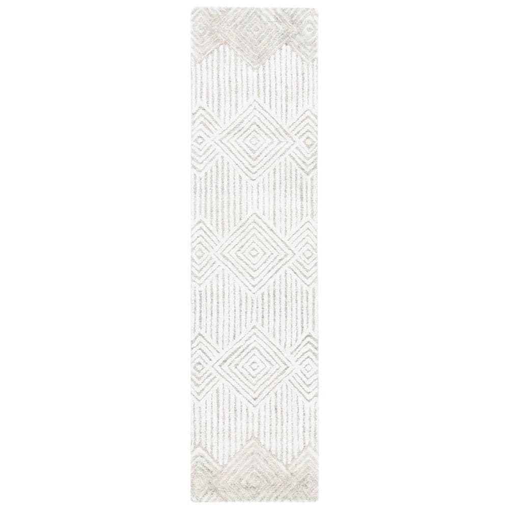 Metro MET401 Hand Tufted Runner Rug - Beige/Ivory - 2'3"x9' - Safavieh.