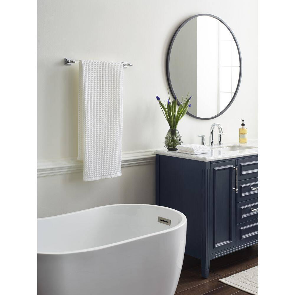 Amerock Glacio Clear/Chrome 18 inch (457mm) Towel Bar