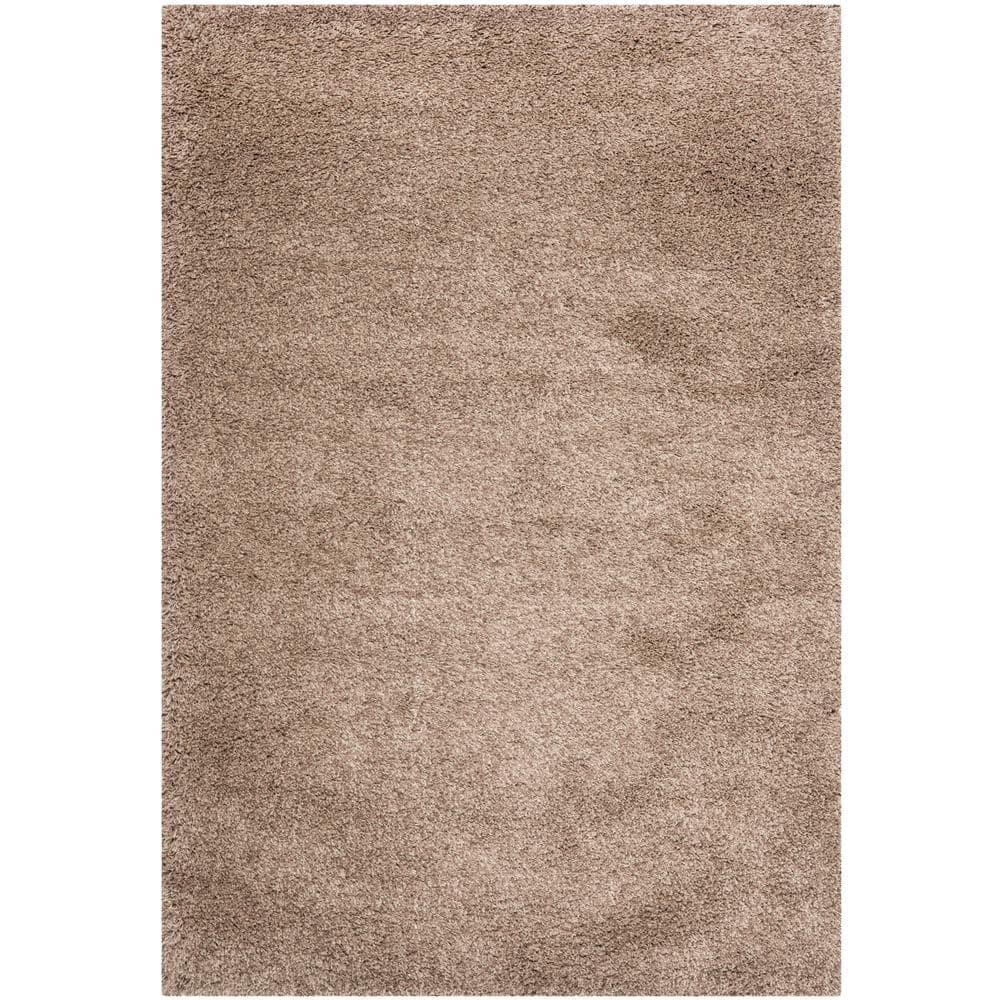 California Shag SG151 Power Loomed Indoor Accent Rug - Taupe - 3'x5' - Safavieh