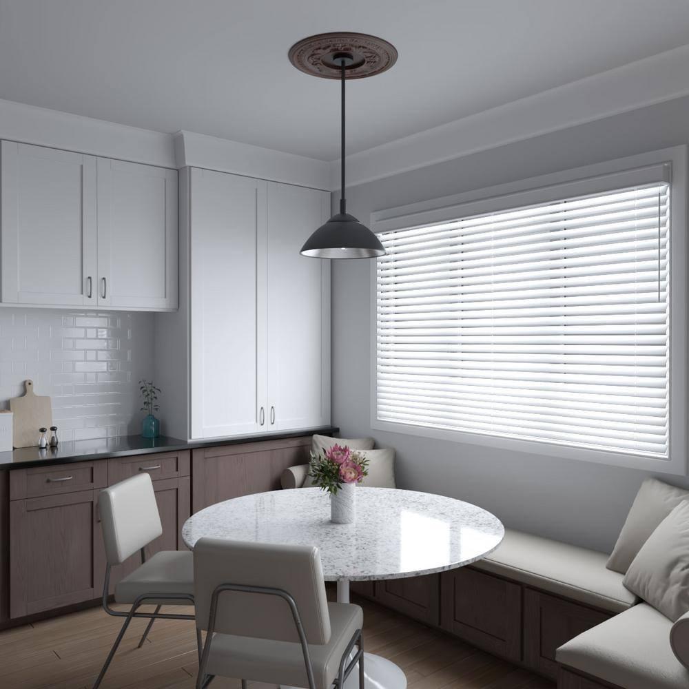 Ekena Millwork 19"OD x 3 1/2"ID x 1"P Baltimore Thermoformed PVC Ceiling Medallion (Fits Canopies up to 7 3/4"), Universal Aged Metallic Rust