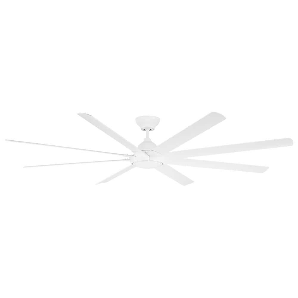 Modern Forms Hydra 8 - Blade Outdoor LED Smart Standard Ceiling Fan with Wall Control and Light Kit Included, Works With Alexa and iOS or Android App