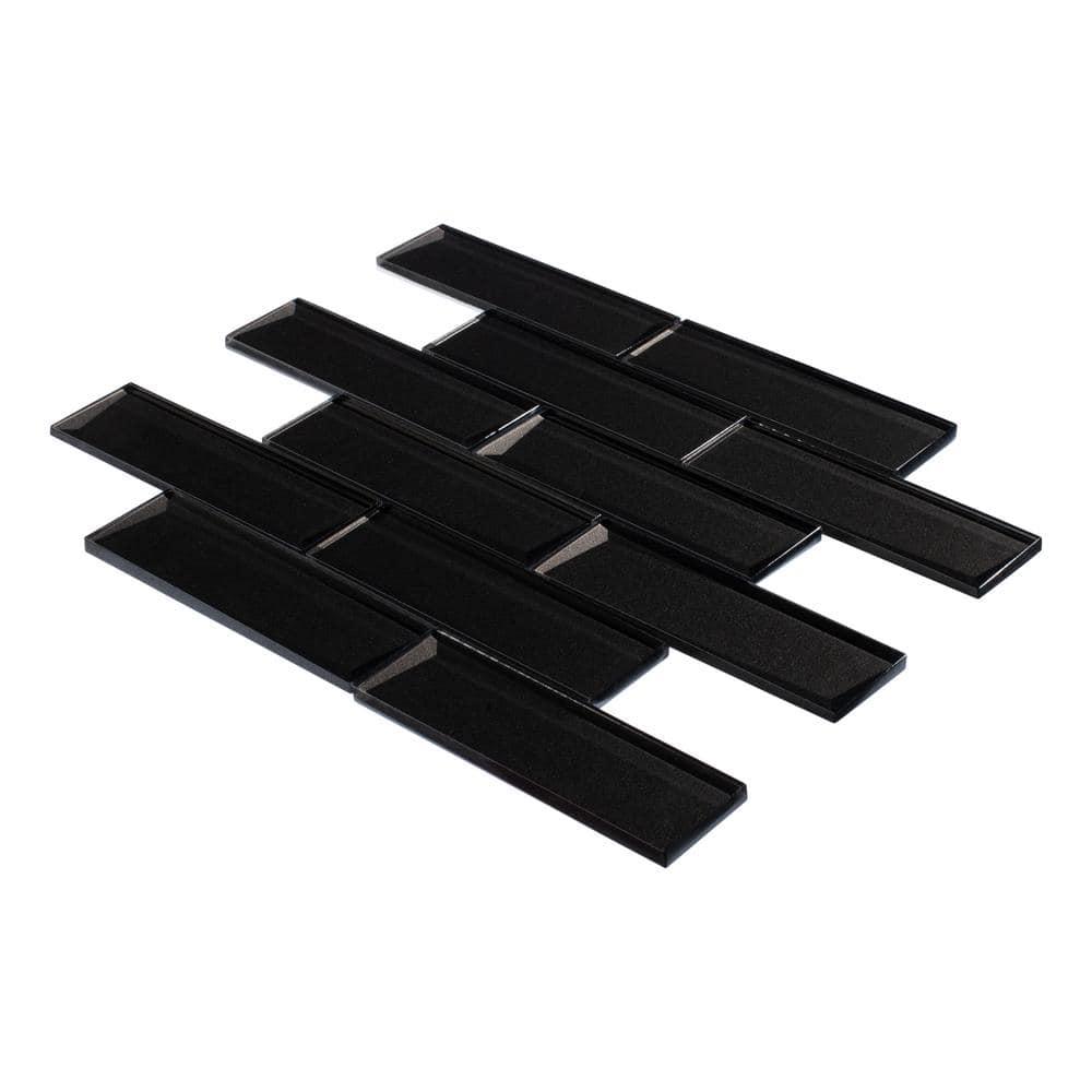 Andova Daazen 2" x 6" Glass Mosaic Kitchen Backsplash, Bathroom, Shower, Wall and Floor Tile