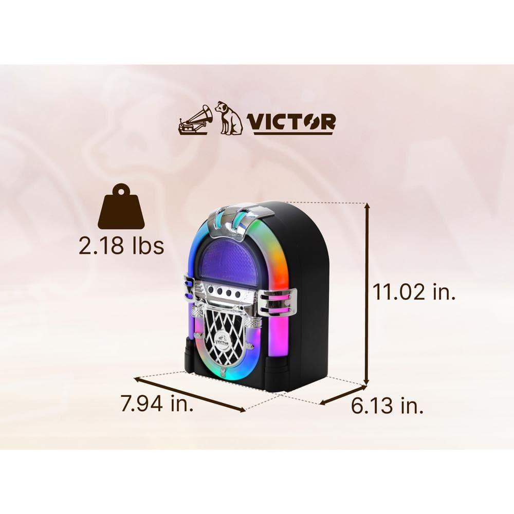 Sakar Victor Mini Bluetooth Jukebox with Multicolor LED Lighting