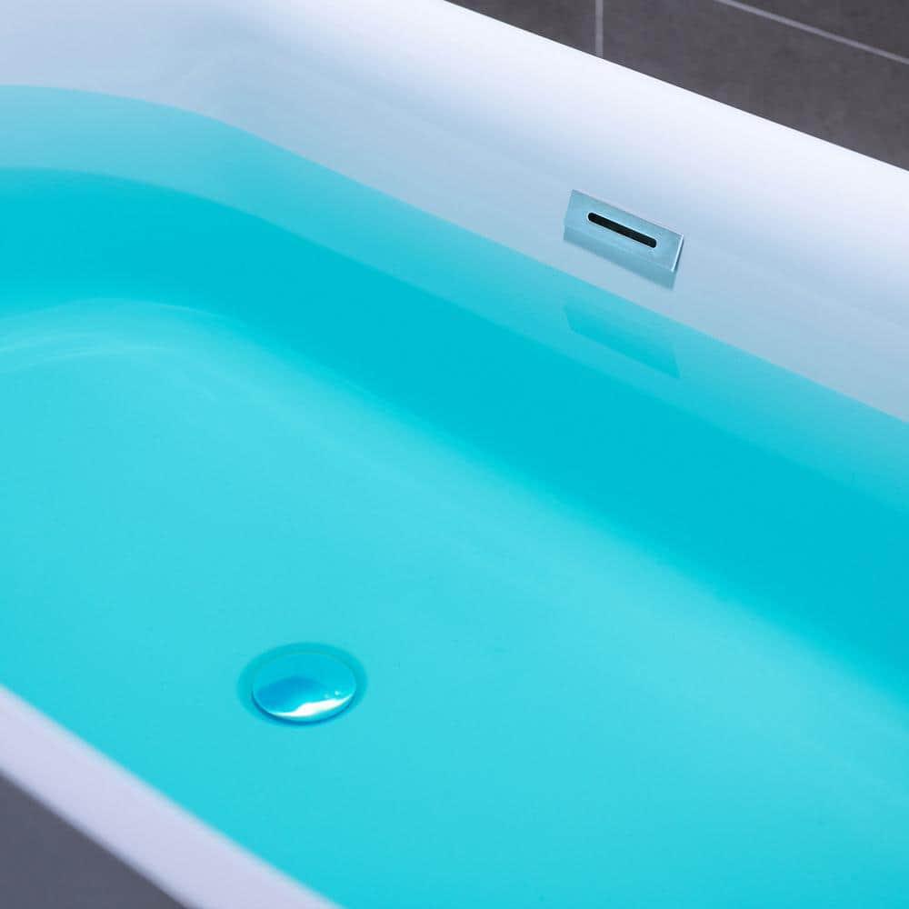 Freestanding Soaking Acrylic Curved Design Bathtub