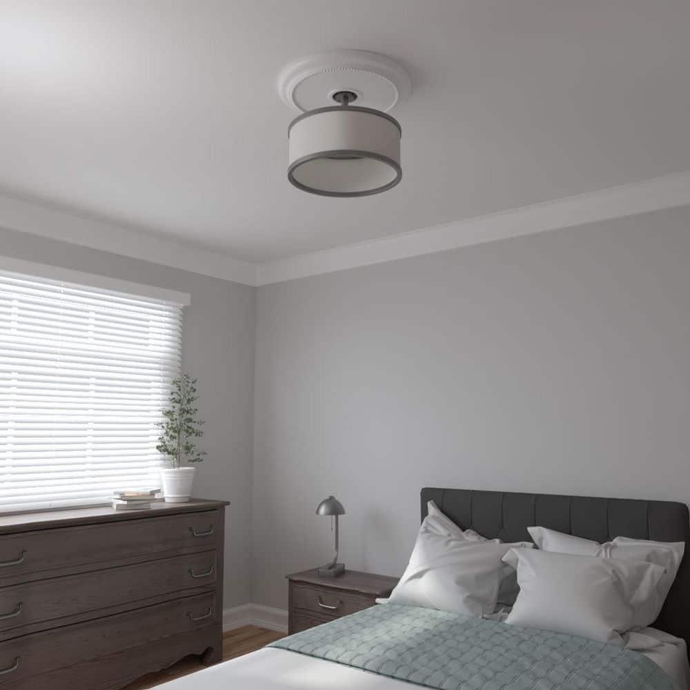 Ekena Millwork 24 1/8"OD x 4 3/8"ID x 2 1/4"P Crendon Ceiling Medallion (Fits Canopies up to 4 3/8")