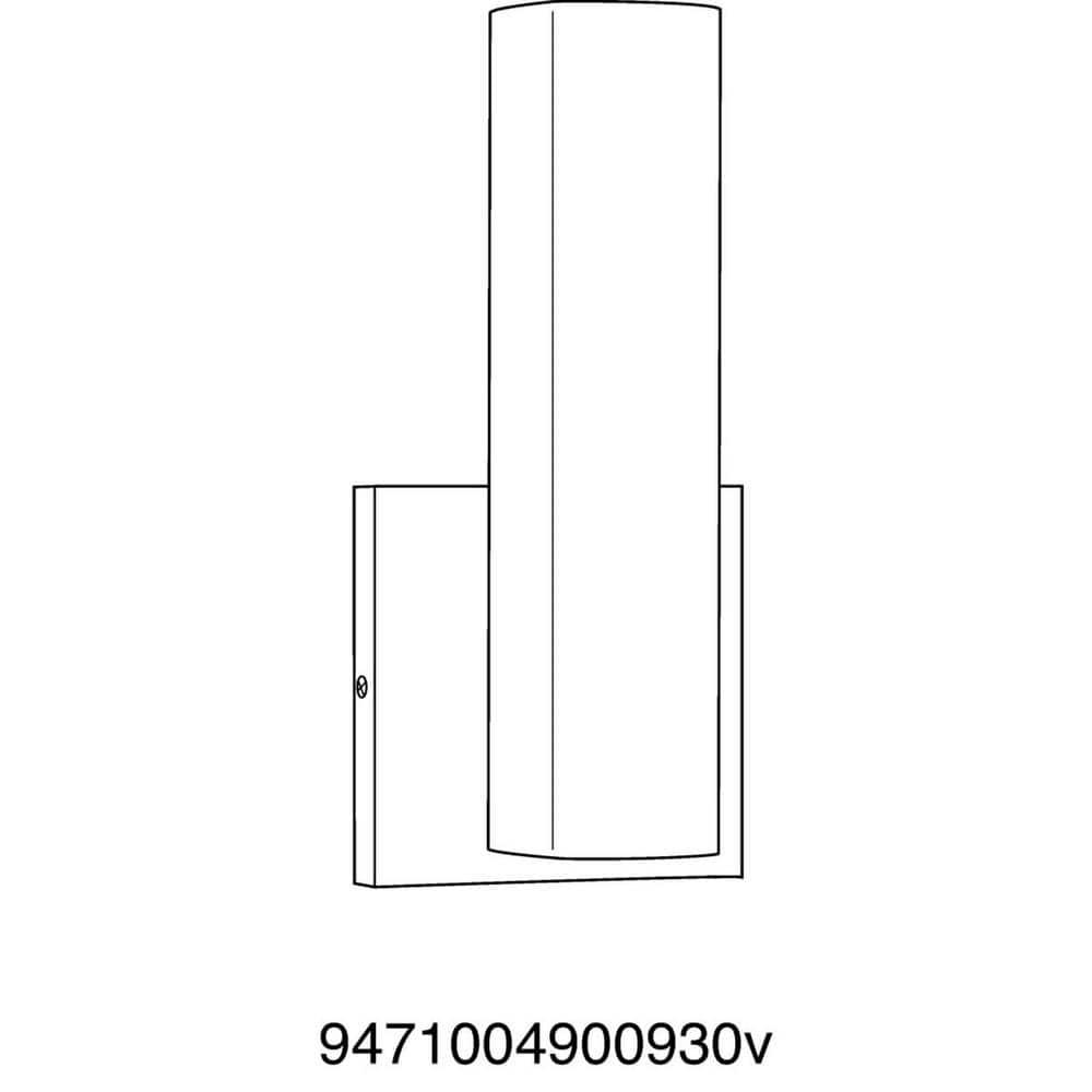 Progress Lighting, Beam Collection, 1-Light LED Wall Bracket, Brushed Nickel, Opal Glass Shade