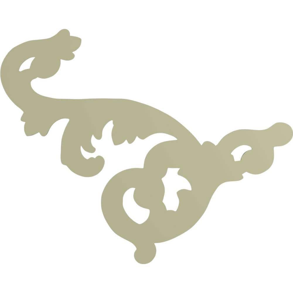 Ekena Millwork Edwards 19.625'' H x 15.75'' W x 1.375'' D Urethane Onlay Scroll